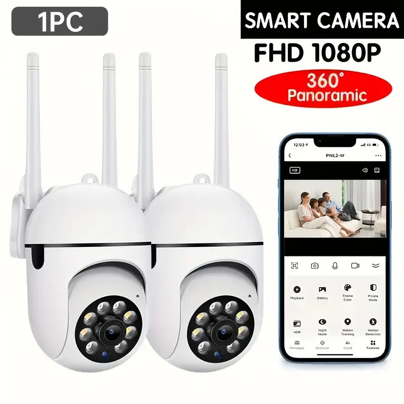 Cámara de seguridad inalámbrica panorámica de 360 grados