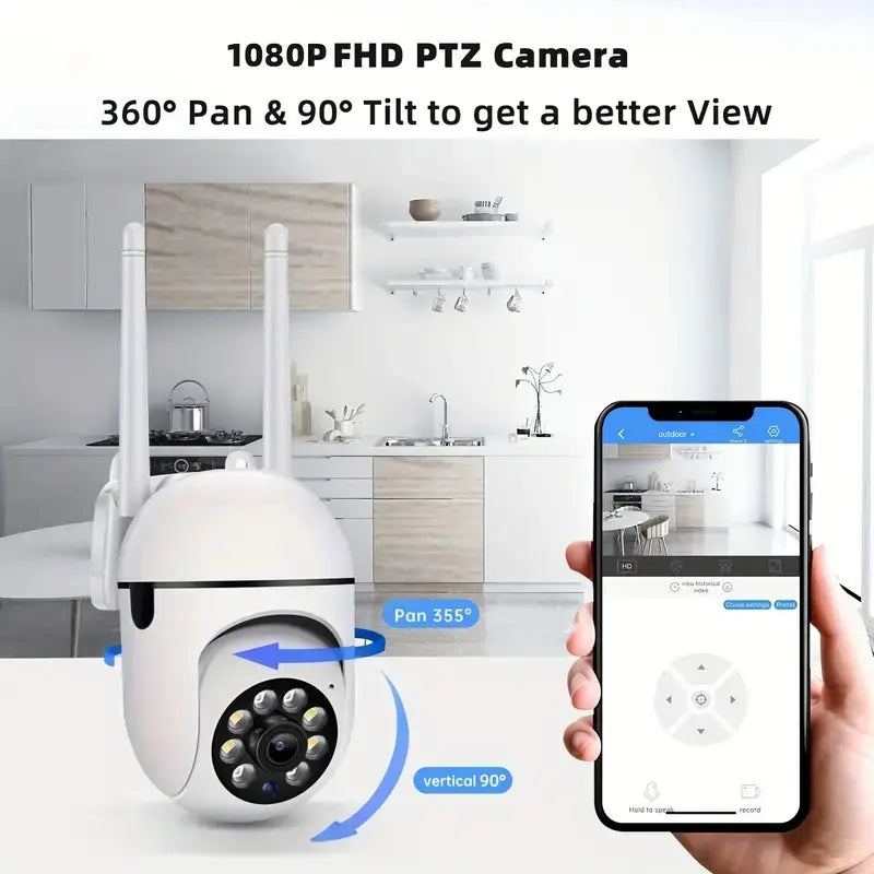 Cámara de seguridad inalámbrica panorámica de 360 grados