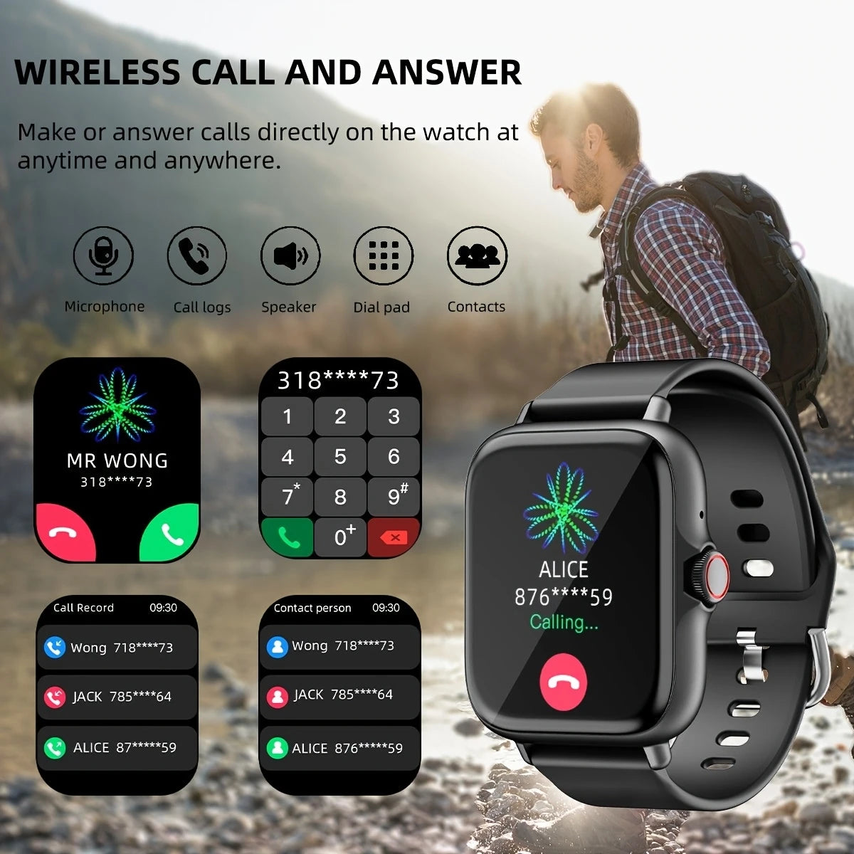 Reloj Inteligente ALIEN de 4.65 cm con Pantalla Táctil