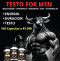 TESTO FOR MEN         180 Capsulas PARA 90 DIAS