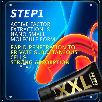 Gel XXL para hombres, crema para mayor grosor, tamaño y resistencia (2 Botes)