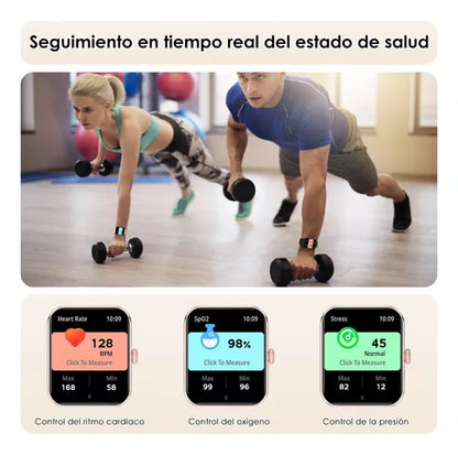 Reloj Smartwatch rosa, Blackview R50 1.85 Notificación De Mensajes, android, Deportivo Salud, Lcd Fitness Bluetooth